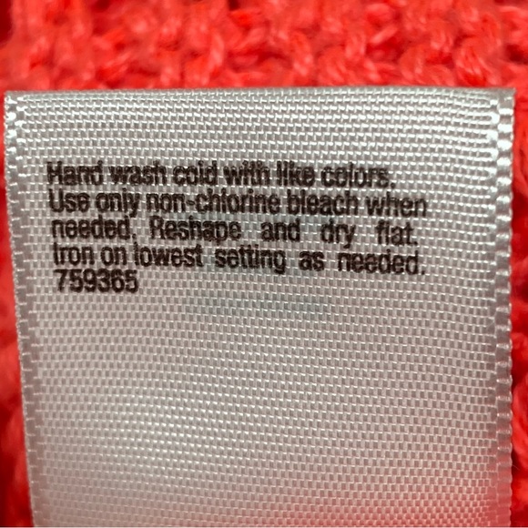 a.n.a. Petite Womens Long Sleeve Crew Neck Open Knit Sweater Size PS Pink - Picture 15 of 15